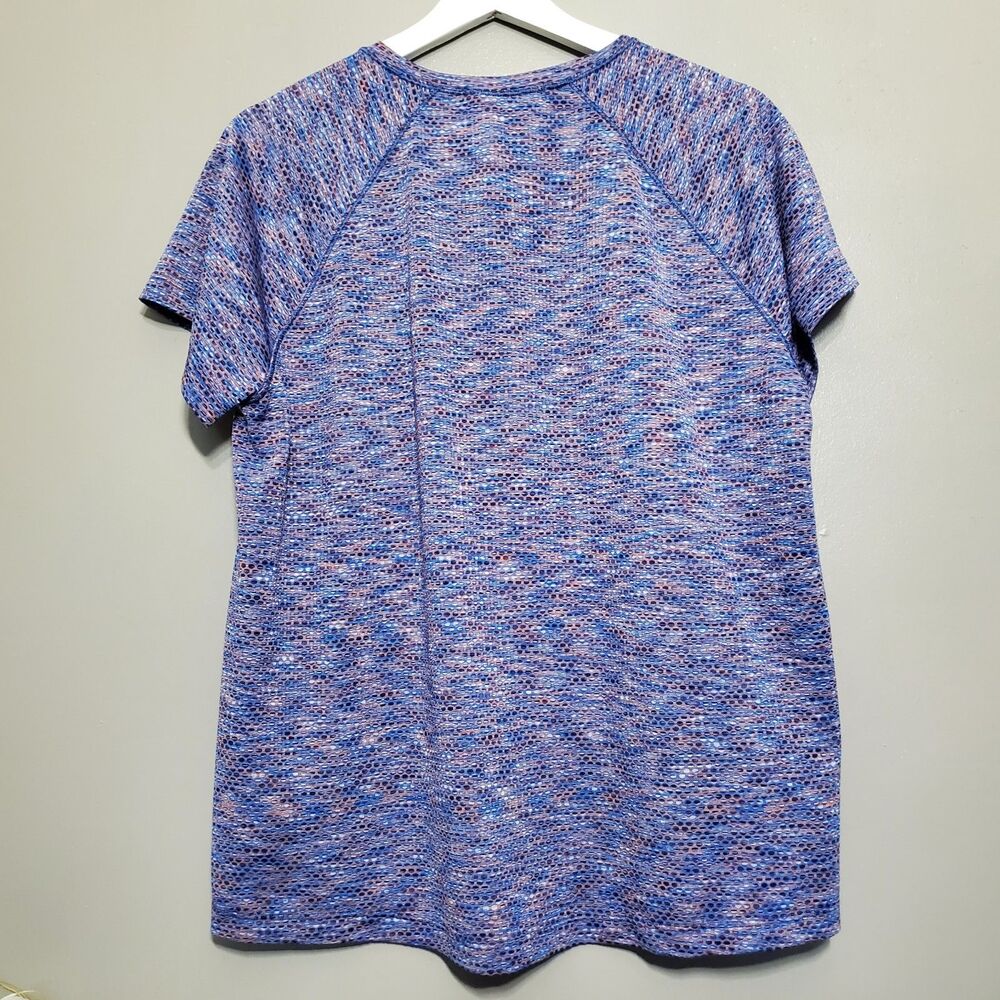 Athleta Ultimate Train Mesh Tee Womens Size Medium Multicolor Athleisure Workout - Picture 5 of 7